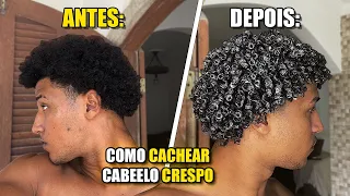 COMO CACHEAR CABELO CRESPO ?!