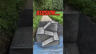 Crazy Floor Optical Illusion 😱 #Shorts