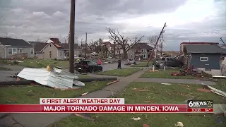 Small town of Minden, Iowa, flattened by tornado