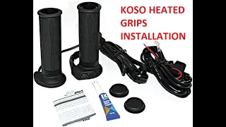 Installation of KOSO heated grips on the Husqvarna Norden 901