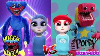 My Talking Angela 2 || Huggy Wuggy Vs Boxy Boo || Poppy PlayTime 3 || Cosplay