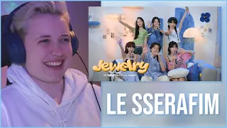 REACTION to LE SSERAFIM (르세라핌) - JEWELRY (Prod. imase) LIVE CLIP