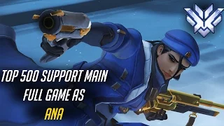 [Overwatch] TOP500 Support main full game as Ana [Eichenwalde]