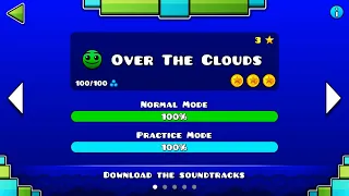 NEW Geometry Dash Breeze - Over The Clouds 100% (All Coins)