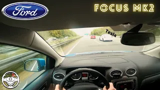 Ford Focus MK2 Titanium 1.8 125HP //// TOP SPEED 190 KM/H 4K POV TESTDRIVE ON GERMAN AUTOBAHN