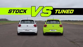 How much faster can a £500 tune make a VW POLO - STOCK VS TUNED