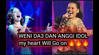 Duet pecah Anggi Feat Weni my heart Will go on 🔥🔥🔥