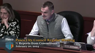 Pasco City Council Regular Meeting, February 20, 2024