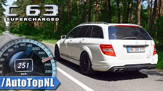 630HP C63 AMG SUPERCHARGED Elmerhaus 0-250km/h ACCELERATION & DRAGY GPS by AutoTopNL