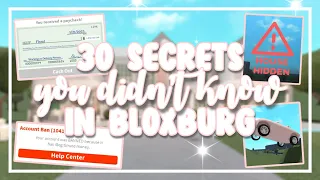 30 SECRETS You Didn't Know in Bloxburg (Roblox)