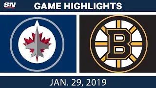 NHL Highlights | Jets vs. Bruins - Jan. 29, 2019