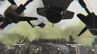 WARZONE C4 + DRONE exploding enemy helicopter