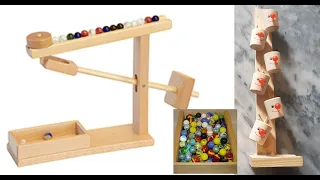 How To make a Marble Machine With Wood By (Geo|| Arts)