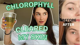 I DRANK CHLOROPHYLL WATER FOR A WEEK AND THIS IS WHAT HAPPENED | CLEAR AND GLOWY SKIN
