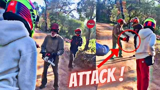 😡IL SE FAIT AGRESSER PAR UN FOU !😡 BEST OF 2024 - Motard vs Gendarme