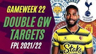 FPL DOUBLE GAMEWEEK 22 | BEST TEAMS & PLAYERS TO TARGET? | Fantasy Premier League Tips 2021/22