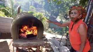 Trini Fireside Cooking #dirtoven #coconutbakenbread