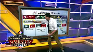 NFL Week 17: Steve Kornacki analyzes NFC Wild Card picture | Football Night In America | NBC Sports