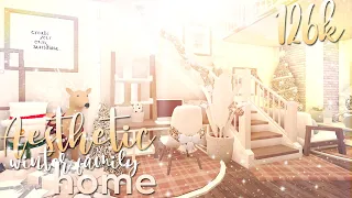 ♡Aesthetic Winter Family Home♡(126k)/ROBLOX/BLOXBURG/SPEEDBUILD