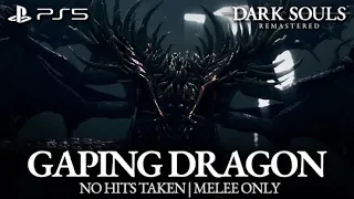 Gaping Dragon Boss Fight (No Hits Taken / Melee Only) [Dark Souls Remastered on PS5]