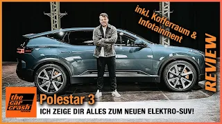 Polestar 3 im Test (2023) So gut ist das Elektro SUV für 90.000€! Review | Infotainment | Kofferraum