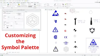 Creo Parametric - Drawings - Customizing the Symbol Palette