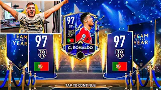 ДА!! ВЫБИЛ 97 КРИШТИАНУ РОНАЛЬДУУУУ в НАБОРЕ ОБМЕНА КОМАНДЫ ГОДА FIFA MOBILE 22 - TOTY PACK OPENING