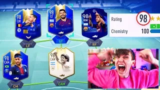 98 RATED!! - 195 RATED TOTS FUT DRAFT CHALLENGE (FIFA 19)