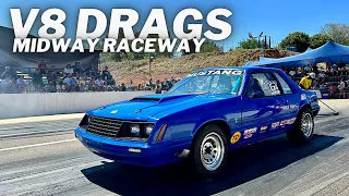 1/8th Mile V8 Drags at Midway Raceway