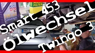 Smart 453, Twingo 3 | Oil change | Ölwechsel | Ölfilter Adapter für Zusatzanzeige