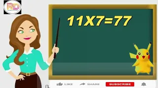 11x1=11Multiplication, Table of Eleven 11 Tables Song Multiplication Time of tables - MathsTables