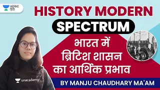 History Spectrum: Economic Impact of British Rule in India | UPSC CSE | Unacademy UPSC Hindi