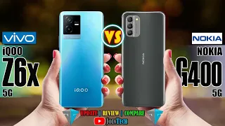 VIVO IQOO Z6x VS NOKIA G400 5G FULL SPECIFICATIONS COMPARISON