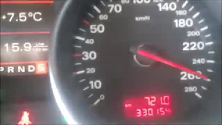 AUDI A8 D3 3.0TDI 280HP 580Nm Acceleration 0-260km/h