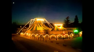 Zeitraffer Circus Rondel in Egelsbach bei Sonnenuntergang
