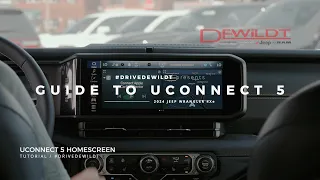 BEST UCONNECT 5 TUTORIAL PT. 1 - Jeep Wrangler Homescreen