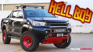 HELL BOY HILUX // TOYOTA HILUX WHEELS, TYRES, LIFT KIT, RIVAL BAR & MORE