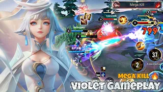 Violet Dragon Lane Pro Gameplay | Mega Kill Insane Carry | Arena of Valor Liên Quân mobile CoT