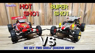 Tamiya Hot Shot VS Super Shot! Vintage car battle!