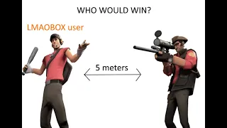 tf2 cheating scout vs sniper in meatshot range