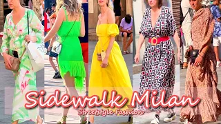 What to wear in Milan’s summer days |Trending colorful and stylish outfit ideas. MILAN STREET STYLE.