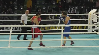 16-11-2019 GEO Boxing 1/2 Final(81kg)RED Aleksandre DOKVADZE Rustavi VS BLUE Giorgi SHUBITIDZE Marn.