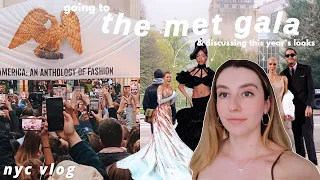 nyc vlog: GOING TO THE MET GALA & discussing 2022 met gala looks