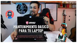 Tutorial para el cambio de pasta térmica y limpieza de laptop MSI GP63 Leopard 8RE - El Maestre