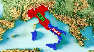 Why is the north of Italy richer than the south?
