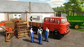 Tractors maintenance with mobile service truck (Repair Brigade) | Farming Simulator 22