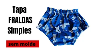 COMO FAZER TAPA FRALDAS PARA BEBÊ SEM MOLDE