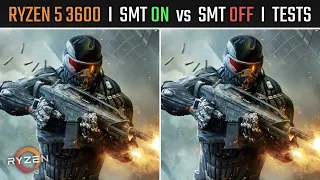 Ryzen 5 3600 | SMT ON vs SMT OFF | Gaming and Productivity Tested