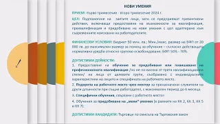 АКТУАЛНИ И ПРЕДСТОЯЩИ ПРОЦЕДУРИ съгласно Индикативните годишни работни програми за 2024 г.