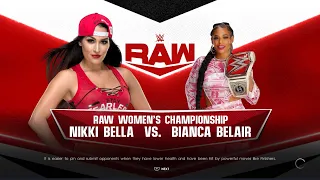 Nikki Bella Vs Bianca Belair (Raw Women's Championship)